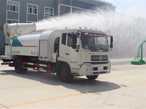 東風(fēng)天錦抑塵車，12噸圓罐30米-60米霧炮車